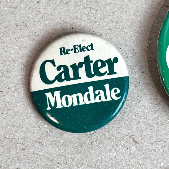 Carter Mondale Vintage Political Pinback Buttons - Picture 5 of 9